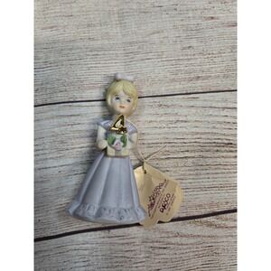 ENESCO Growing Up Birthday Girls Porcelain Figurine‎ Age 4 Blonde Hair Tag box